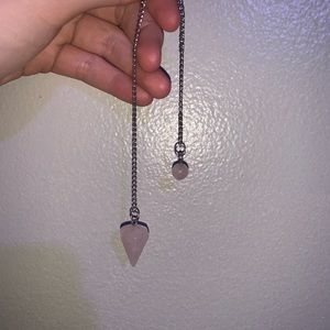 Rose quartz pendulum